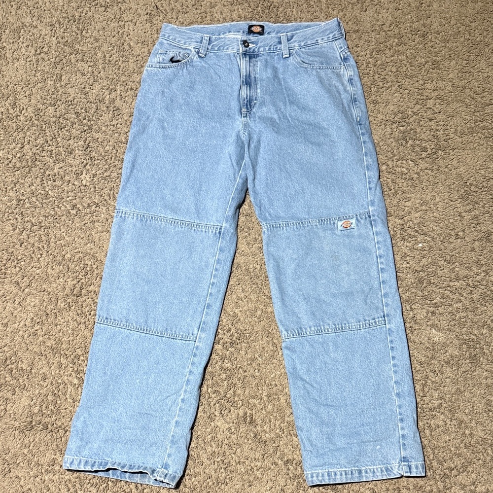 Dickies Men's Relaxed Fit Light Blue Jeans